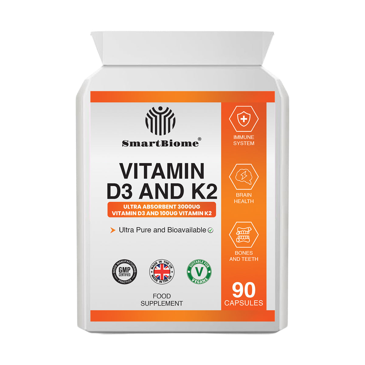 Ultra Pure and Bioavailable Smart Vitamin D3 & K2: Key to Optimal Metabolism and Mental Health